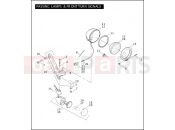 Harley-Davidson 2009 CVO/CUSTOM CVO ULTRA CLASSIC  - FLHTCUSE4 PASSING LAMPS & FRONT TURN SIGNALS