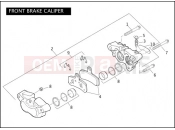 HARLEY-DAVIDSON DYNA FAT BOB  - FXDF FRONT BRAKE CALIPER
