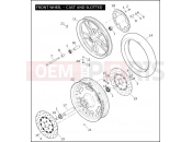 Harley-Davidson 2009 DYNA DYNA LOW RIDER  - FXDL FRONT WHEEL - CAST & SLOTTED