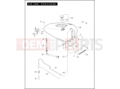 HARLEY-DAVIDSON HERITAGE SOFTAIL CLASSIC  - FLSTC FUEL TANK - FXCW & FXCWC