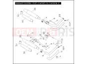HARLEY-DAVIDSON CROSS BONES  - FLSTSB EXHAUST SYSTEM - FLST, C & FXST, B, C & FXCW, C
