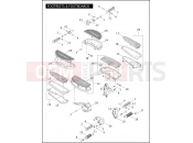 HARLEY-DAVIDSON CROSS BONES  - FLSTSB FOOTRESTS & FOOTBOARDS