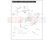 HARLEY-DAVIDSON CROSS BONES  - FLSTSB FUEL TANK - ALL MODELS EXCEPT FXCW & FXCWC