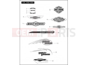 Harley-Davidson 2009 SOFTAIL ROCKER  - FXCW FUEL TANK TRIM