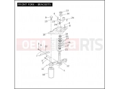 HARLEY-DAVIDSON ROAD GLIDE  - FLTR FRONT FORK - BRACKETS