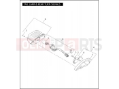 Harley-Davidson 2009 TRIKE TRI GLIDE ULTRA CLASSIC  - FLHTCUTG TAIL LAMP & REAR TURN SIGNALS