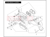 HARLEY-DAVIDSON CVO DYNA  - FXDSE2 REAR BRAKE CALIPER