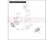 HARLEY-DAVIDSON DYNA SUPER GLIDE CUSTOM  - FXDC ALTERNATOR & REGULATOR