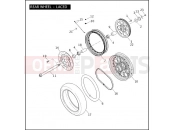 Harley-Davidson 2008 DYNA DYNA LOW RIDER  - FXDL REAR WHEEL - LACED