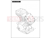 Harley-Davidson 2008 SOFTAIL ROCKER  - FXCW ENGINE ASSEMBLY - TWIN CAM 96â¢