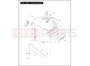 Harley-Davidson 2008 SOFTAIL ROCKER  - FXCW FUEL TANK - FXCW & FXCWC