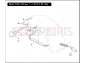 Harley-Davidson 2008 SOFTAIL ROCKER  - FXCW REAR TURN SIGNALS - FXCW & FXCWC