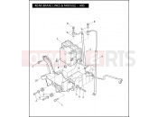 Harley-Davidson 2008 TOURING ROAD KING  - FLHR REAR BRAKE LINES & MODULE - ABS