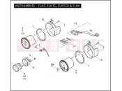 Harley-Davidson 2008 TOURING ELECTRA GLIDE STANDARD  - FLHT INSTRUMENTS - FLHT, FLHTC, FLHTCU & FLHX