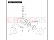 Harley-Davidson 2008 VRSC VRSCAW W/ABS  - VRSCAWA 105 FRONT TURN SIGNALS
