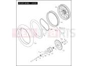 HARLEY-DAVIDSON DYNA SUPER GLIDE  - FXD FRONT WHEEL - LACED
