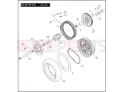 HARLEY-DAVIDSON DYNA WIDE GLIDE  - FXDWG REAR WHEEL - LACED