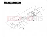 Harley-Davidson 2006 DYNA DYNA STREET BOB  - FXDBI FRONT BRAKE CALIPER