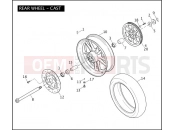 Harley-Davidson 2006 DYNA DYNA STREET BOB  - FXDBI REAR WHEEL - CAST