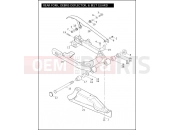 HARLEY-DAVIDSON DYNA SUPER GLIDE CUSTOM  - FXDCI REAR FORK, DEBRIS DEFLECTOR, & BELT GUARD
