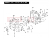 HARLEY-DAVIDSON DYNA LOW RIDER  - FXDLI CRANKCASE & ENGINE OIL FILTER - TWIN CAM 88â¢