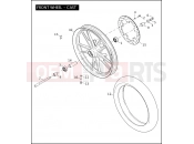HARLEY-DAVIDSON DYNA WIDE GLIDE  - FXDWGI FRONT WHEEL - CAST