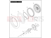 HARLEY-DAVIDSON DYNA WIDE GLIDE  - FXDWGI FRONT WHEEL - LACED