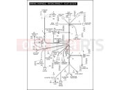 Harley-Davidson 2006 SIDECAR FLHTC/I SIDECAR  - SIDECAR FOR FLHTC/I WIRING HARNESS, INTERCONNECT - FLHT & FLHX