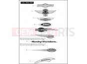 Harley-Davidson 2006 SOFTAIL SOFTAIL DELUXE  - FLSTN FUEL TANK TRIM