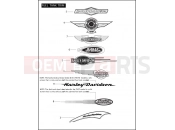 Harley-Davidson 2006 SOFTAIL SOFTAIL DELUXE  - FLSTN FUEL TANK TRIM (CONTINUED)