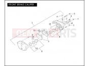 HARLEY-DAVIDSON NIGHT TRAIN  - FXSTBI FRONT BRAKE CALIPER