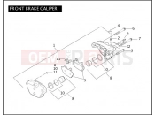 Harley-Davidson 2006 TOURING ULTRA CLASSIC  - FLHTCUI FRONT BRAKE CALIPER