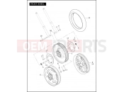 Harley-Davidson 2006 VRSC VRSCR STREET ROD  - VRSCR FRONT WHEEL
