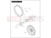 Harley-Davidson 2005 DYNA DYNA SUPER GLIDE  - FXD FRONT WHEEL - LACED