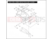 Harley-Davidson 2005 DYNA DYNA SUPER GLIDE SPORT  - FXDX REAR FORK, DEBRIS DEFLECTOR & BELT GUARD