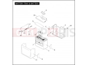 Harley-Davidson 2005 DYNA DYNA SUPER GLIDE SPORT  - FXDXI BATTERY TRAY & BATTERY