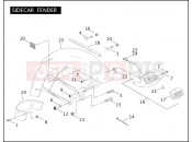 Harley-Davidson 2005 SIDECAR FLHTC/I SIDECAR  - SIDECAR FOR FLHTC/I SIDECAR FENDER