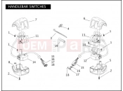 HARLEY-DAVIDSON FAT BOY  - FLSTF HANDLEBAR SWITCHES