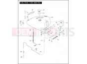 Harley-Davidson 2005 SOFTAIL NIGHT TRAIN  - FXSTB FUEL TANK - FUEL INJECTED