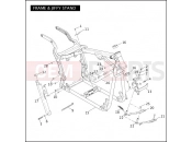 Harley-Davidson 2005 SOFTAIL NIGHT TRAIN  - FXSTBI FRAME & JIFFY STAND