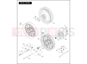 Harley-Davidson 2005 SOFTAIL NIGHT TRAIN  - FXSTBI FRONT WHEEL (2 OF 2)