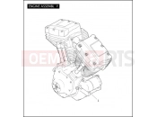 Harley-Davidson 2005 TOURING ELECTRA GLIDE STANDARD  - FLHTI ENGINE ASSEMBLY - TWIN CAM 88â¢
