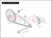 Harley-Davidson 2005 VRSC VRSCA V-ROD 98  - VRSCA 98 BELT & SPROCKETS