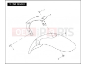 Harley-Davidson 2005 VRSC VRSCA V-ROD 98  - VRSCA 98 FRONT FENDER