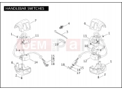 Harley-Davidson 2004 DYNA DYNA SUPER GLIDE  - FXDI HANDLEBAR SWITCHES
