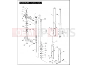 HARLEY-DAVIDSON DYNA LOW RIDER  - FXDL FRONT FORK - FXD/I & FXDL/I