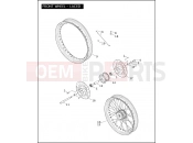 HARLEY-DAVIDSON DYNA LOW RIDER  - FXDL FRONT WHEEL - LACED