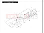 Harley-Davidson 2004 DYNA DYNA LOW RIDER  - FXDLI FRONT BRAKE CALIPER
