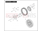 HARLEY-DAVIDSON DYNA WIDE GLIDE  - FXDWG REAR WHEEL - LACED
