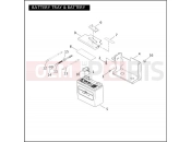 HARLEY-DAVIDSON DYNA DEFENDER  - FXDP BATTERY TRAY & BATTERY